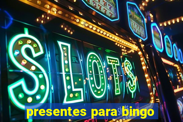 presentes para bingo